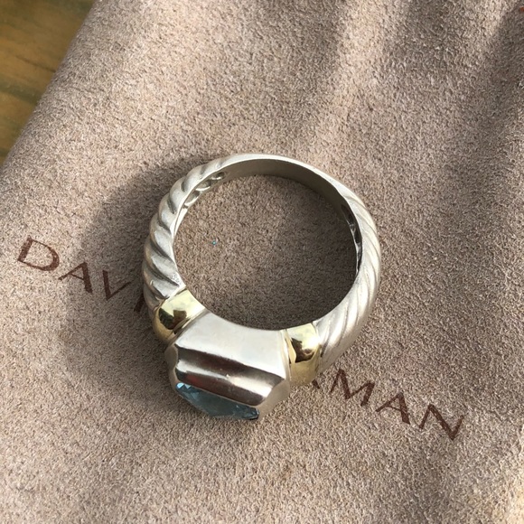 💙David Yurman Blue Topaz , 18k & SS💙! A beauty ! - Picture 7 of 8